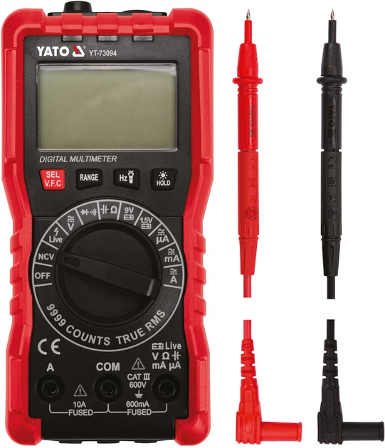 Мультиметр цифровий YATO YT-73094 - зображення 3