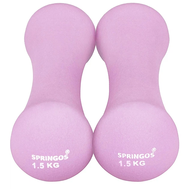 Виниловые гантели Springos 2 x 1.5 кг FA1039 (1663011840) - изображение 2