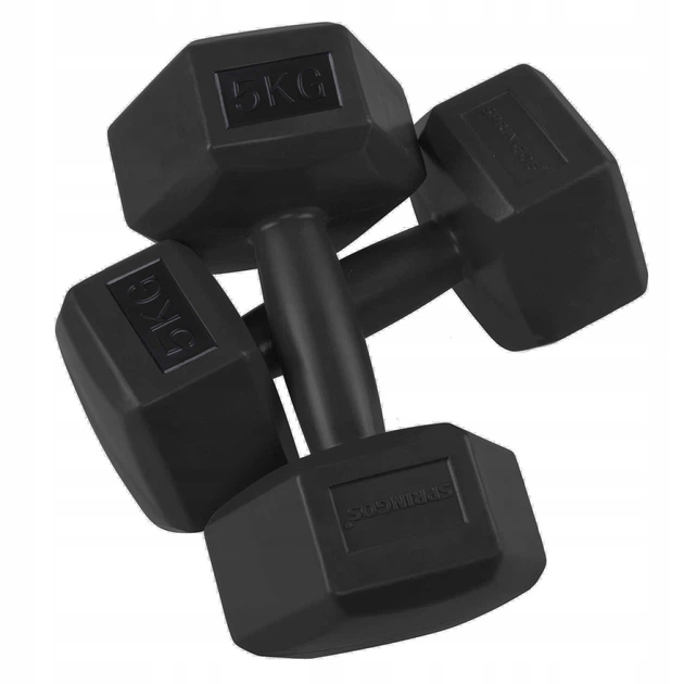 Гантели Springos Hex 2 x 5 кг FA1036 - изображение 6