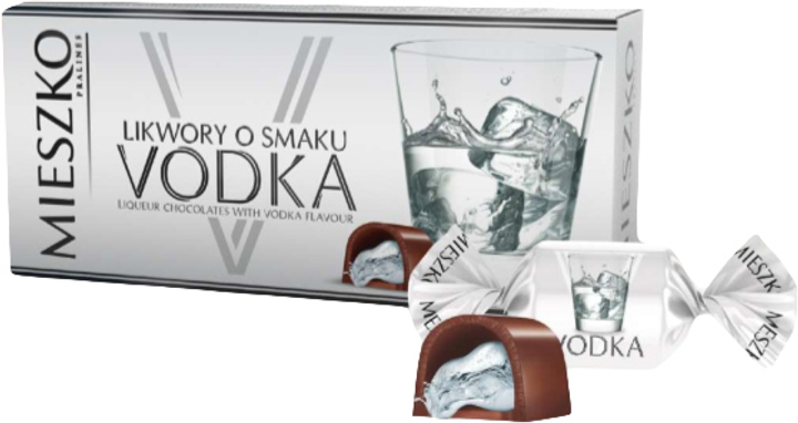 Конфеты шоколадные Mieszko Vodka Пралине с ликером 180 г (5900353615706 ...