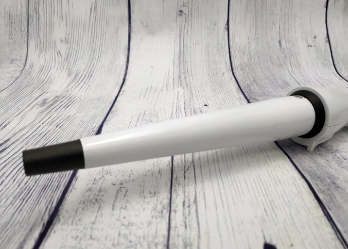 Конусна плойка для волосся з керамічним покриттям Geemy GM-2815 White/Black - зображення 3