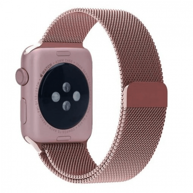 Ремешок Миланская петля GoVern (Milanese Loop) для Apple Watch 38mm/40mm/41mm Pink - изображение 2