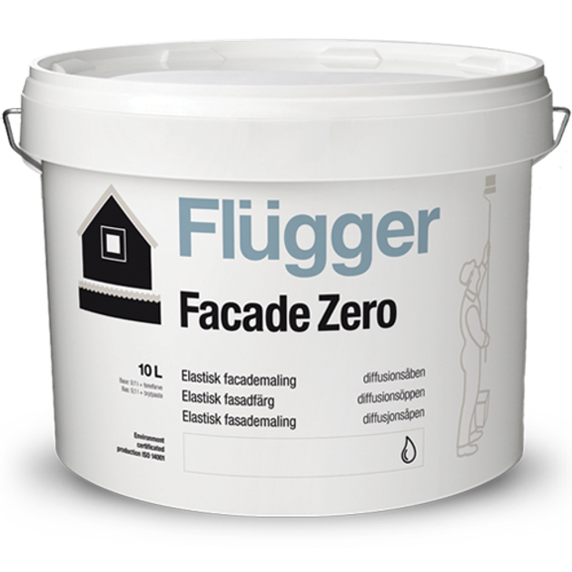 Акрилова фасадна фарба Flugger Facade Zero, 9.1 л base 1 - зображення 1