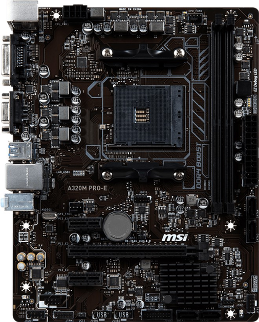 Материнская плата MSI A320M PRO-E (sAM4, AMD A320, PCI-Ex16) – фото ...