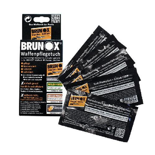 Brunox Gun Care серветки для догляду за зброєю 5 шт в коробці - зображення 1