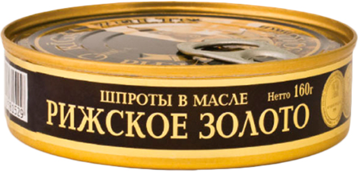 Шпроты в масле Рижское золото 160 г (4750265000883_ 4750265001019 ...