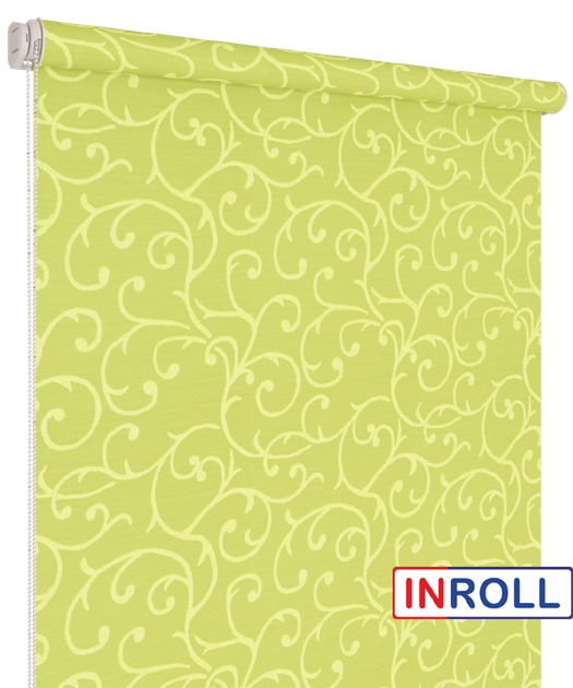Ролета тканинна INROLL Есо-Mini 100х165 см Akant Салатовий 2257 - зображення 3