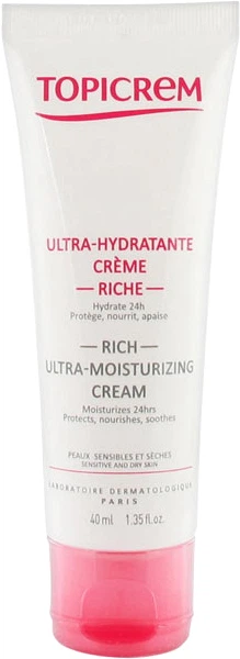 Ультраувлажняющий крем Topicrem Rich Ultra-Moisturizing Cream для сухой и чувствительной кожи лица 40 мл (3700281703320) - Фото 1 Ультраувлажняющий крем Topicrem Rich Ultra-Moisturizing Cream для сухой и чувствительной кожи лица 40 мл (3700281703320) - изображение 1