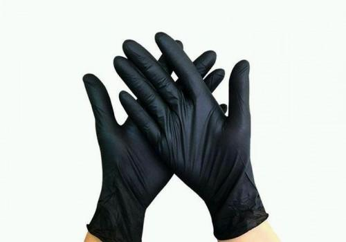 Одноразові рукавички текстуровані нітрилові Polix pro med 100 шт в упаковці Розмір М Чорні - изображение 2