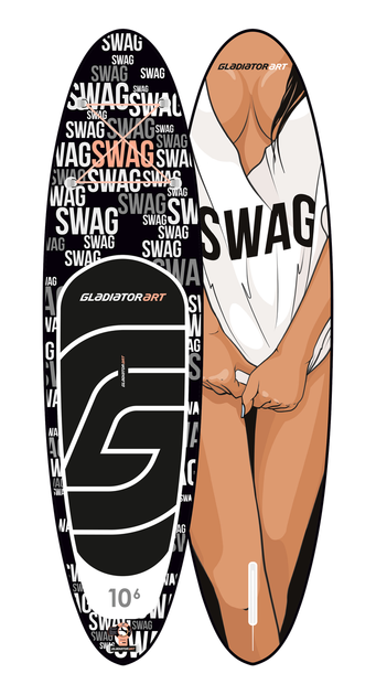 Сапборд Gladiator ART 10'6" x 32" SWAG - надувна дошка для САП серфінгу, sup board - зображення 2