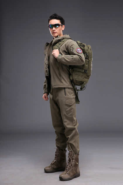 Брюки тактические софтшел (softshell) Pave Hawk olive XL - изображение 2