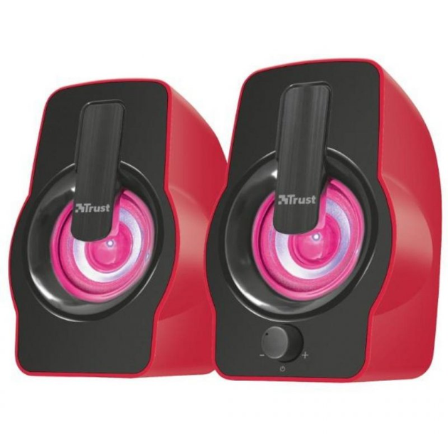 Акустическая система Trust Gemi RGB red USB (22979) - изображение 3