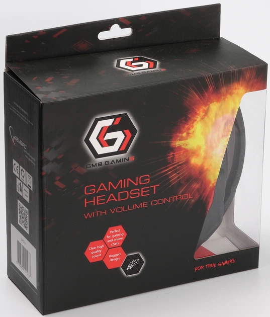 Навушники Gembird GHS-03 Black/Red - зображення 7