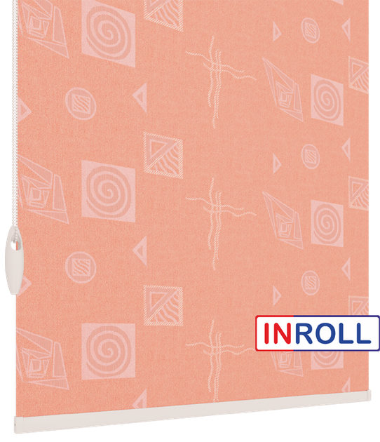 Ролета тканинна INROLL Есо-Mini 100х165 см Ikea Рожевий 1842 - зображення 4
