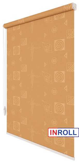 Ролета тканинна INROLL Есо-Mini 82,5х165 см Ikea Помаранчевий 2086 - зображення 2