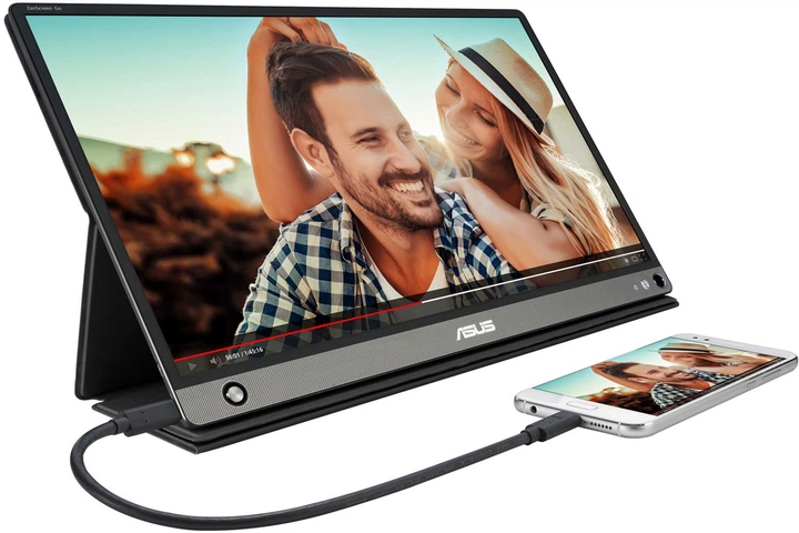 Monitor 15.6" Asus ZenScreen MB16AHP (90LM04T0-B01170) IPS / USB-C / micro-HDMI / Wbudowany akumulator zapewniający 4 godziny pracy - obraz 6