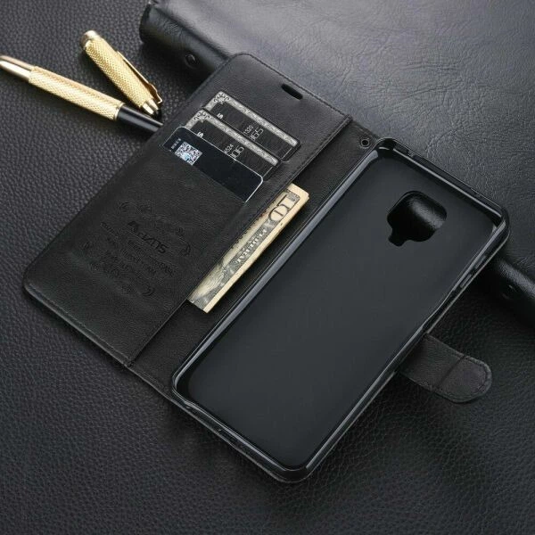 Чехол AZNS Wallet Case для Xiaomi Redmi Note 9 Pro / Note 9 Pro Max / Note 9s - Black - изображение 7