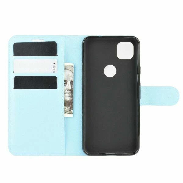 Класичний чохол-книжка Deexe Book Type для Google Pixel 4A - Baby Blue - зображення 3