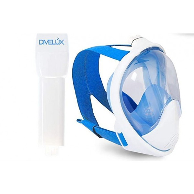 Полнолицевая маска для плавания DIVELUX Snorkel Mask S/M (SN_03) Синий ...
