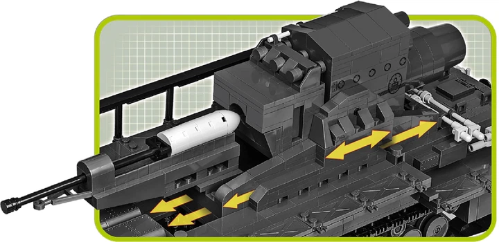 Klocki konstrukcyjne Cobi samobieżny moździerz 600 mm "Karl" 1500 elementów (COBI-2530) - obraz 10