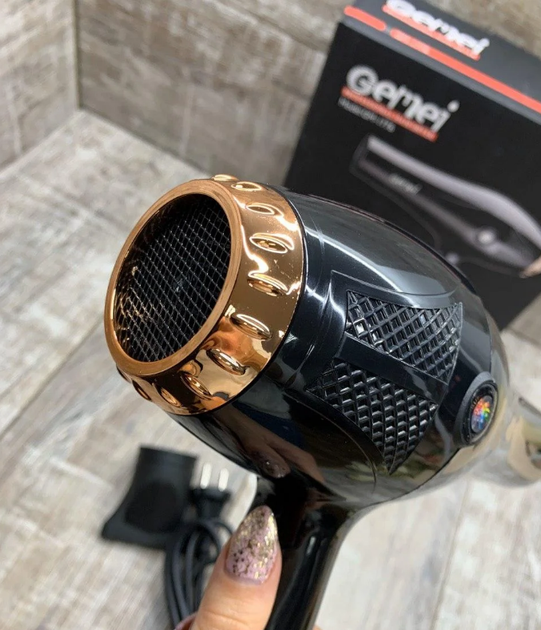 Фен для волос Gemei GM-1776, 1800 Вт - изображение 4