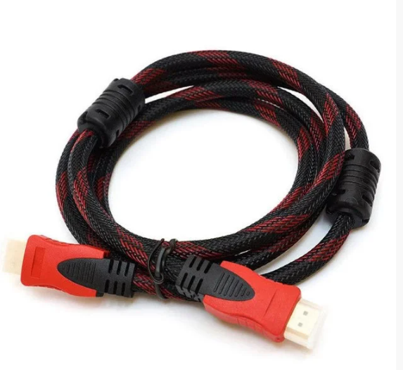 Кабель HDMI - HDMI 1,5 m усиленный в обмотке 1080p, с золотым напылением HDTV - Фото 1 Кабель HDMI - HDMI 1,5 m усиленный в обмотке 1080p, с золотым напылением HDTV - изображение 1