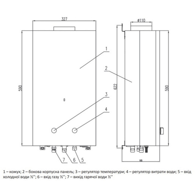 Колонка Газовая Thermo Alliance Jsd20-10Gd 10 Л Стекло (Черное) – фото ...