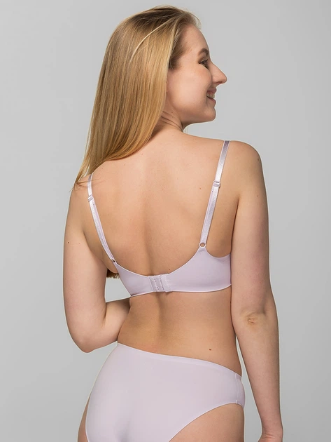 Бюстгальтер без косточек бесшовный с Push-up бесшовный brabrabra 015С 65A Лиловый (6907208007630) - изображение 2