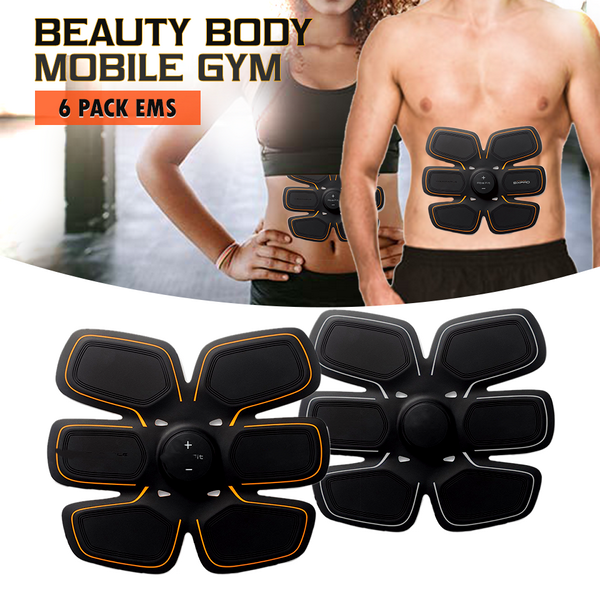Тренажер для преса Beauty Body Mobile-Gym, міостимулятор 3 в 1, стимулятор м'язів преса та біцепсів, чорний - зображення 5