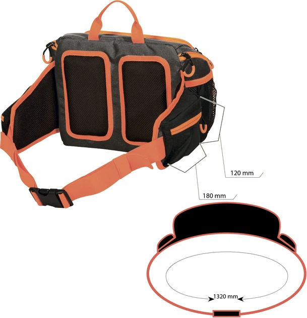 Сумка для риболовлі Trabucco Rapture SFT Pro Hip Pack L (048-62-040) - зображення 4
