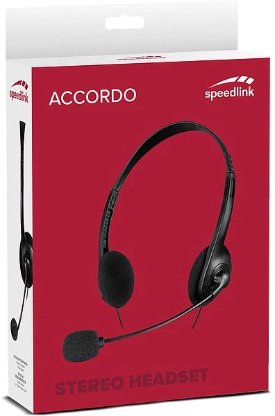 Навушники SPEEDLINK ACCORDO Stereo Headset Black (SL-870003-BK) - зображення 5