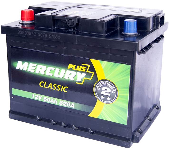 Автомобильный аккумулятор Mercury Classic Plus 60А (+/-) (520EN) (P47278) - изображение 1