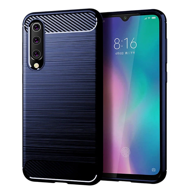 Чохол Lenuo Carbon Fiber для Xiaomi Mi 9 SE Navy Blue - Фото 1 Чохол Lenuo Carbon Fiber для Xiaomi Mi 9 SE Navy Blue - изображение 1