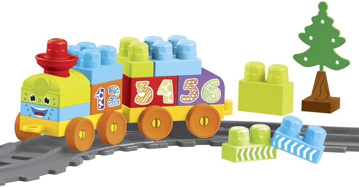 Конструктор Wader Baby Blocks Train Set Мои первые кубики Железная ...
