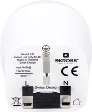 Adapter sieciowy Skross Europe to United Kingdom (1.500230-E) - obraz 2