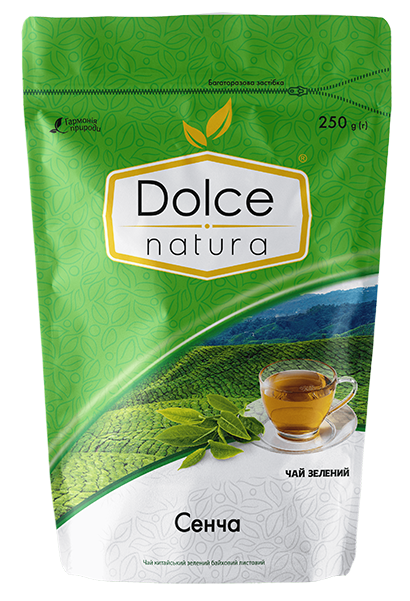 Чай зеленый листовой Dolce Natura Сенча 250 г - Фото 1 Чай зеленый листовой Dolce Natura Сенча 250 г - изображение 1