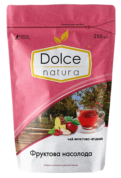 Чай фруктовый Dolce Natura Фруктовое наслаждение 250 г - Фото 1 Чай фруктовый Dolce Natura Фруктовое наслаждение 250 г - изображение 1