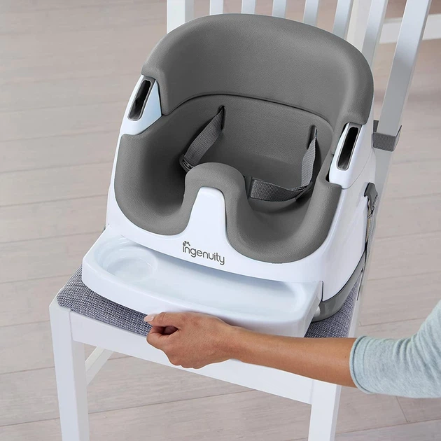 Стільчик бустер для годування Ingenuity by Bright Starts Baby Base 2-in-1 Seat - Booster Feeding (11576) - Фото 2 Стільчик бустер для годування Ingenuity by Bright Starts Baby Base 2-in-1 Seat - Booster Feeding (11576) - зображення 2