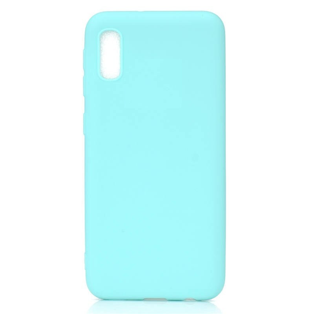 Чехол Soft Touch для Vivo Y1S силикон бампер мятно-голубой – фото ...