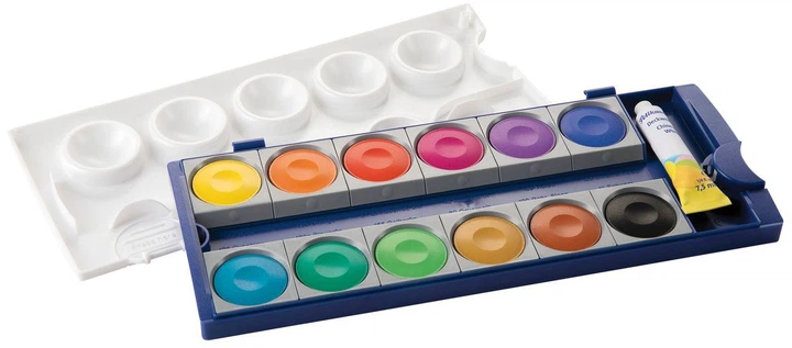 Краски акварельные матовые Pelikan K24 24 цвета + белый (720862) - изображение 3