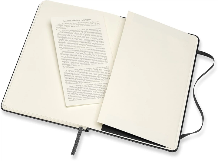 Записная книга Moleskine Classic 11,5 х 18 см 192 страницы в клетку Чёрная (8058647626598) - Фото 5 Записная книга Moleskine Classic 11,5 х 18 см 192 страницы в клетку Чёрная (8058647626598) - изображение 5