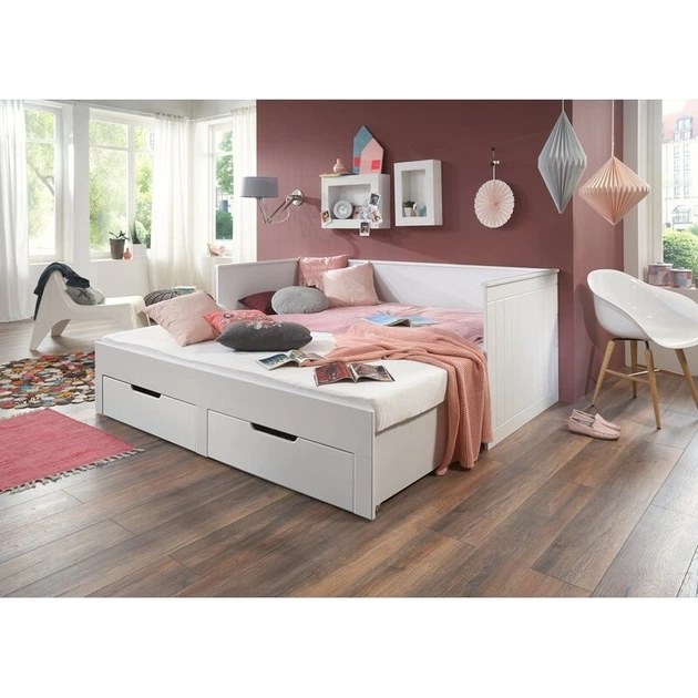 Кровать односпальная WonderWoods Single DD10016 БЕЛЫЙ 90*200 - Фото 3 Кровать односпальная WonderWoods Single DD10016 БЕЛЫЙ 90*200 - зображення 3