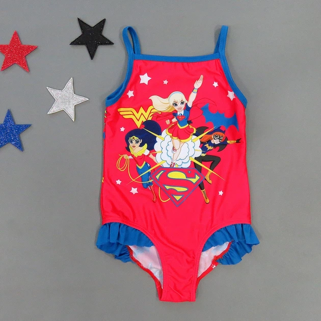 Купальник Super Hero Girls DC для девочки 152 см Красный 16573 - Фото 1 Купальник Super Hero Girls DC для девочки 152 см Красный 16573 - изображение 1