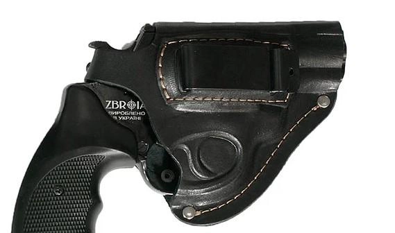 Поясна кобура для револьвера, зі скобою для прихованого носіння (008) - зображення 1