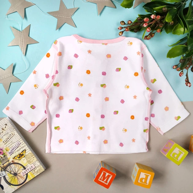 Сорочка для немовлят для хлопчика Hawk Kids WU34 68 Рожевий - Фото 2 Сорочка для немовлят для хлопчика Hawk Kids WU34 68 Рожевий - зображення 2