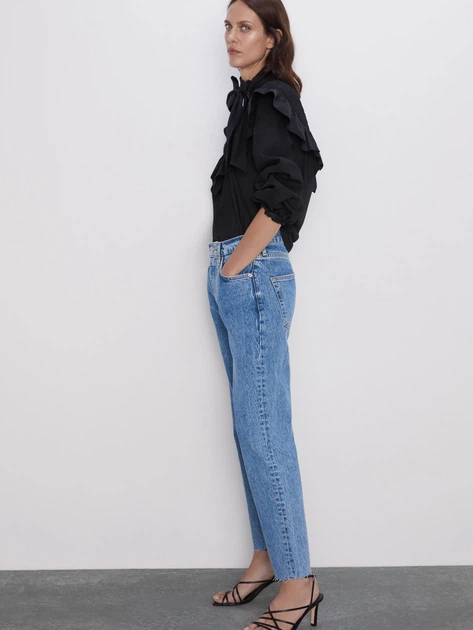 Джинсы Zara 6840/257/400 36 Синие (06840257400369