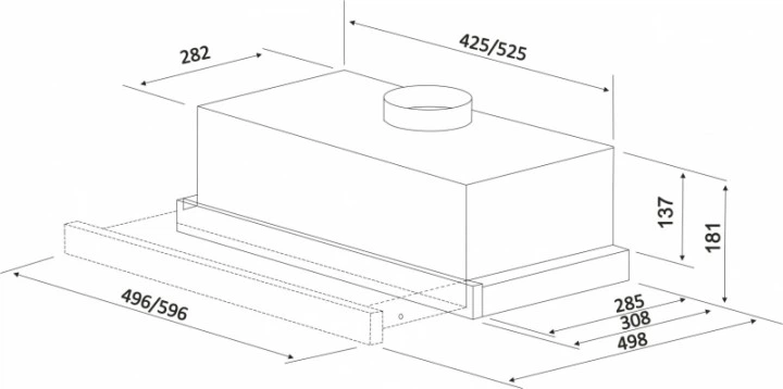 Витяжка PYRAMIDA TL 60 SLIM IX (MB0713972) - изображение 2