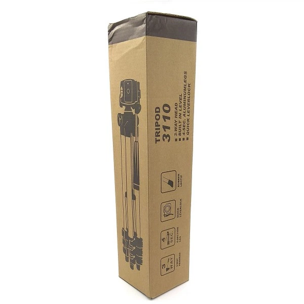Штатив Телескопический Weifeng WT-3110A - Высота 35-106см - Трипод для телефона, GoPro, камеры, фотоаппарата - до 2,5кг (590608) - изображение 4