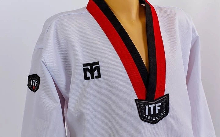 Кимоно для таеквондо (добок) ITF Mooto CO-5518 белый 150 см - изображение 3