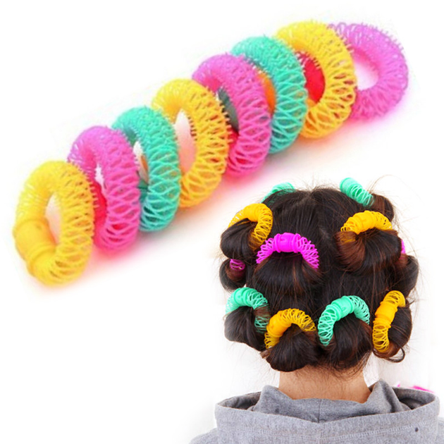 Комплект Бігуді-пружинки Hair Roller 8 шт Різнокольорові від продавця ...